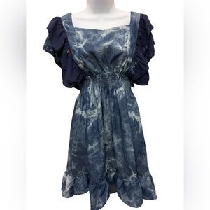 Grace & Emma Denim Tie-Dye Dress – Size M